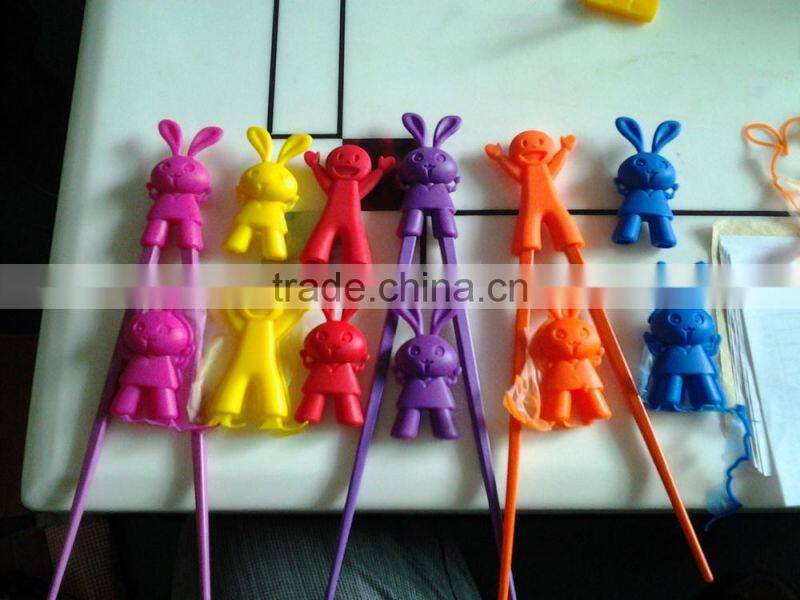 Cut panda shape silicone head for children chopsticks Multi-function and utility