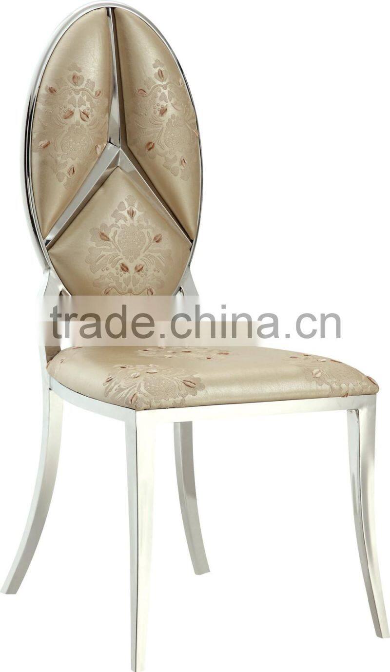 2016 luxury stainless steel dinning chair for whole sale A068G