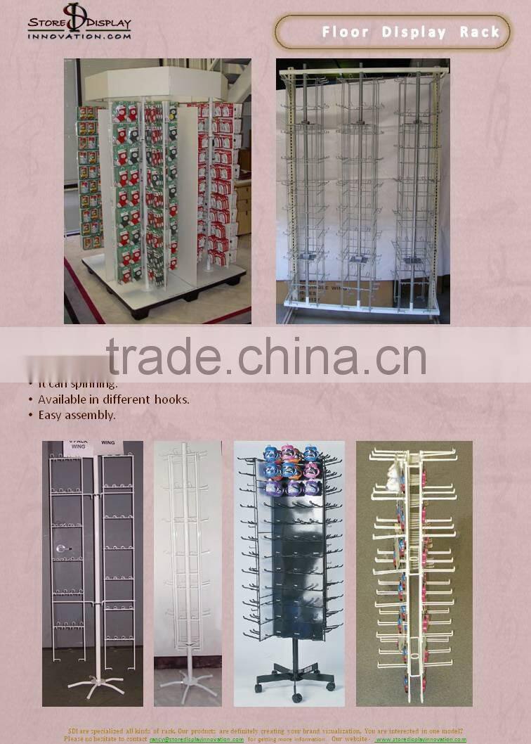 Wire Mash 3 Way Metal Display Rack