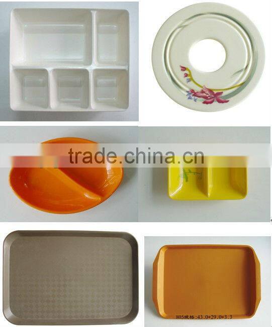 Children food tray with handle with SGS certificate and high quality of 100% melamine material
