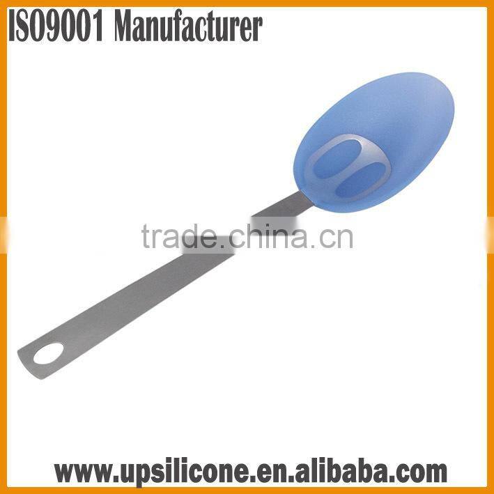 2015 New Full High Quality Kitchen Accessory Silicone Rubber Solid Spoon