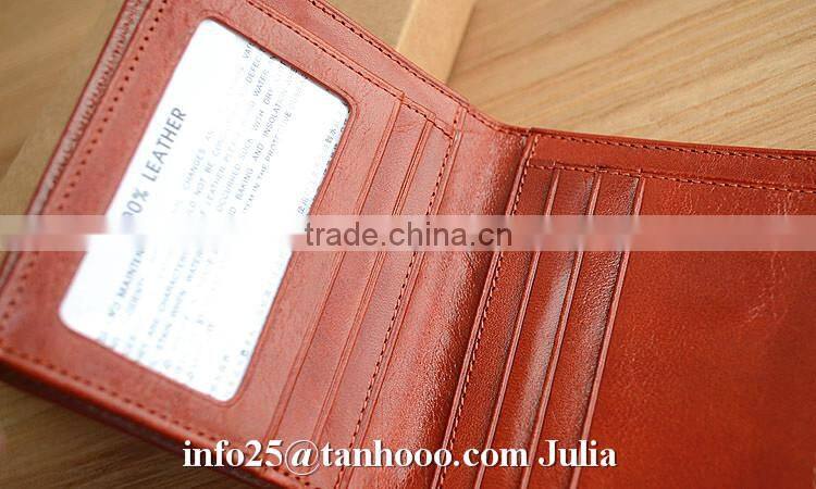 Women cow leather wallet/money clip/purse