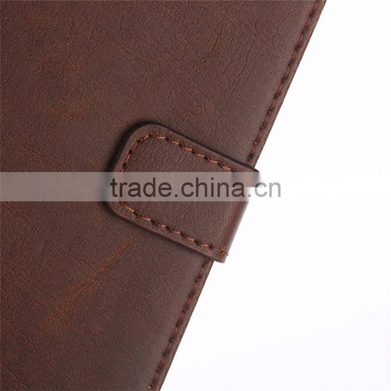 High quality crazy-horse PU card bumper/pocket cell phone case for Sony