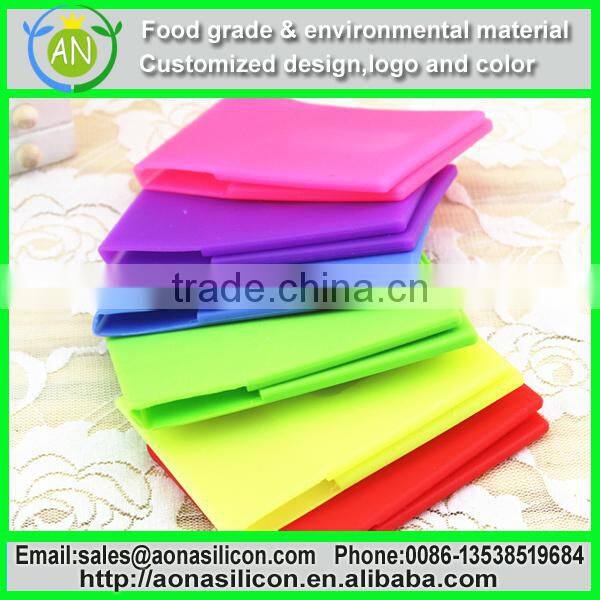 silicone name business credit card holder|multifunctional silicone innovative card bag|popular trend card box