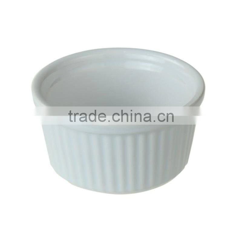 9cm ceramic souffle ramekin dish