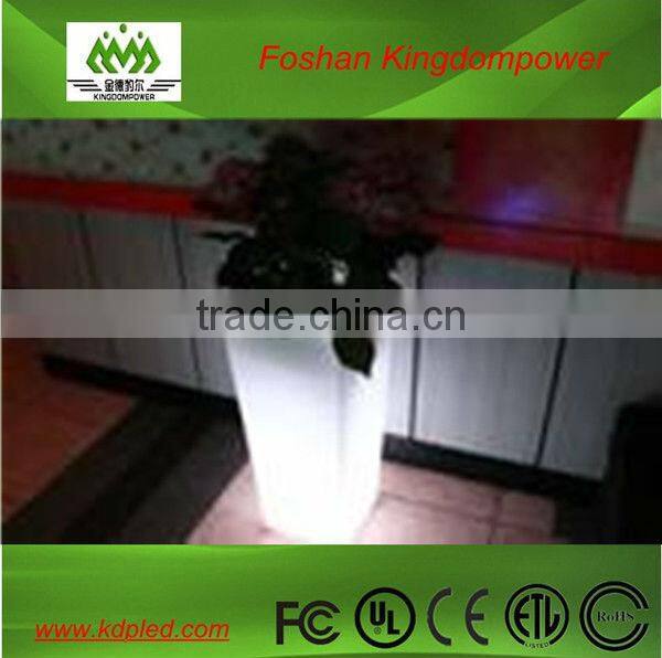 New restaurant and hall flash led plastic RGB planter