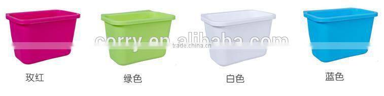Plastic wall portable storage box/mini trash can