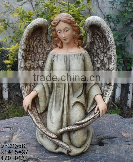 resin cupid angel garden decoration