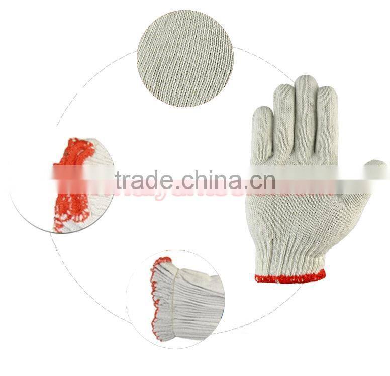 Cotton safety gloves working gloves safety gloves work gloves knitted gloves, industrial gloves, garden gloves