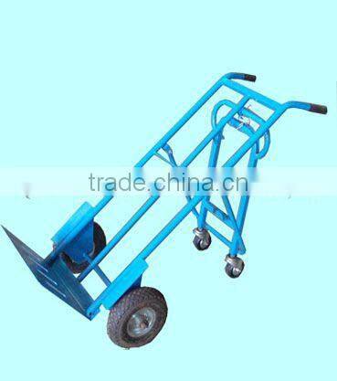 Folding hand truck HT1824,two pneumatic wheel hand trolley