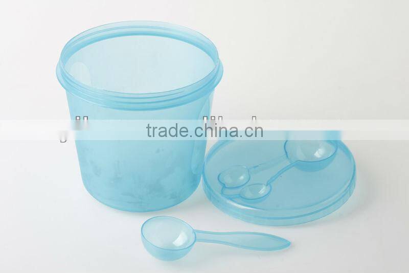 Eco-Friendly PP Customized Logo Plastic Food Box With Spoon