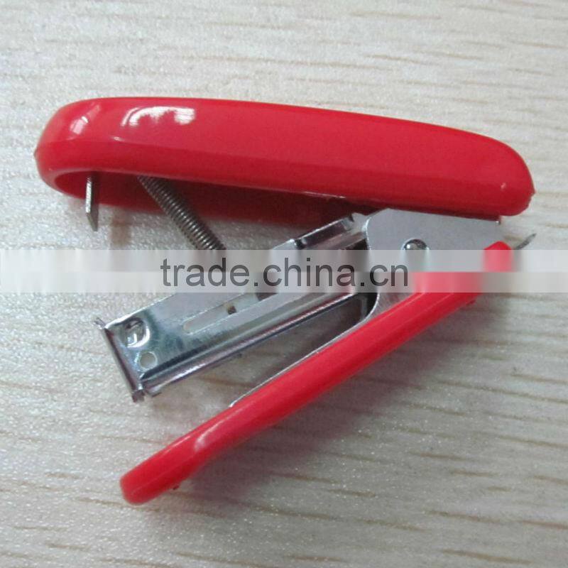 2015 6.2cm plastic mini promotional stapler with staple remover