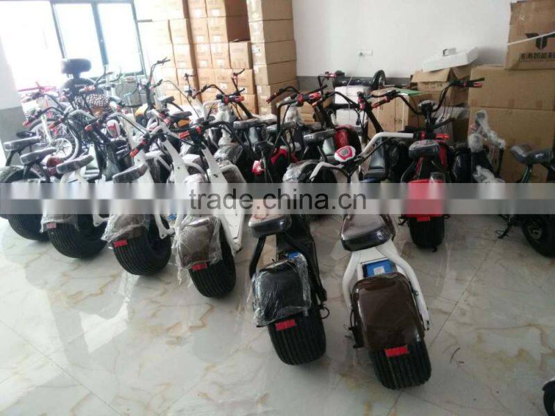 2016 popular Harley scooter style electric scooter with big wheels fashion city scooter citycoco