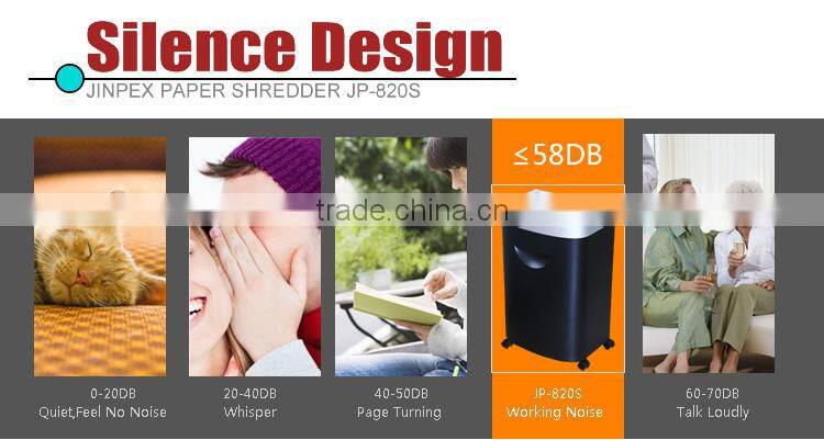 JP-820S Strip cut Paper shredder GS UL certificate made in china