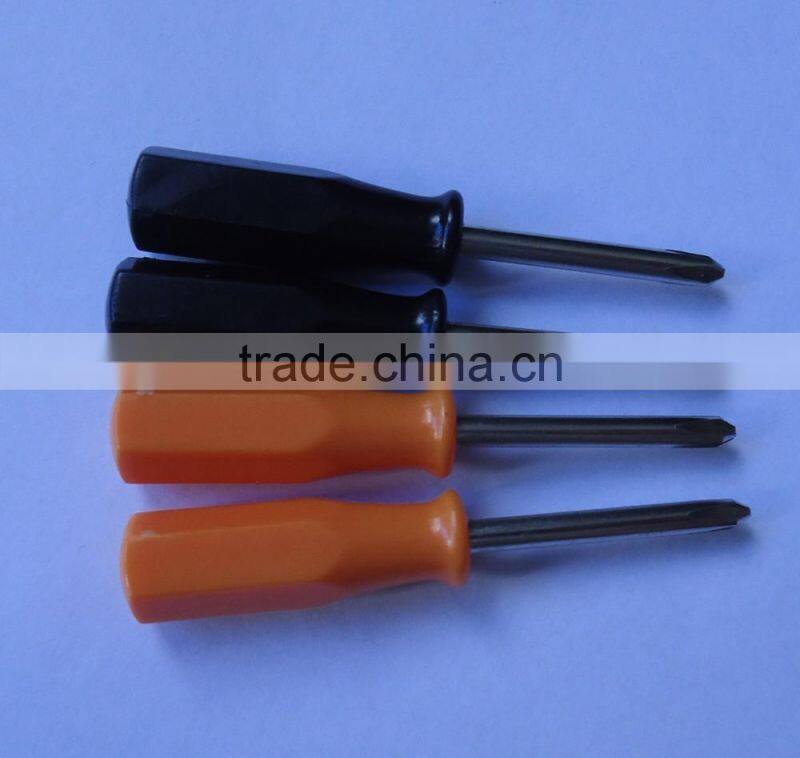 Promotional 3x55mm Mini plastic screwdriver PH0 screwdriver