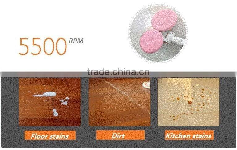2016 MOPA new innovative multifunction pin electric mop waxer scrubber polisher auto-cleaning microfiber cleaner