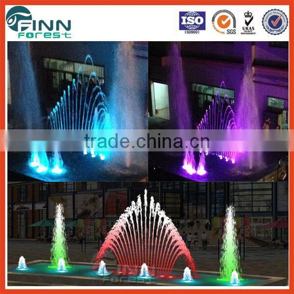 museum front door decoration with controller musical garden water fountain