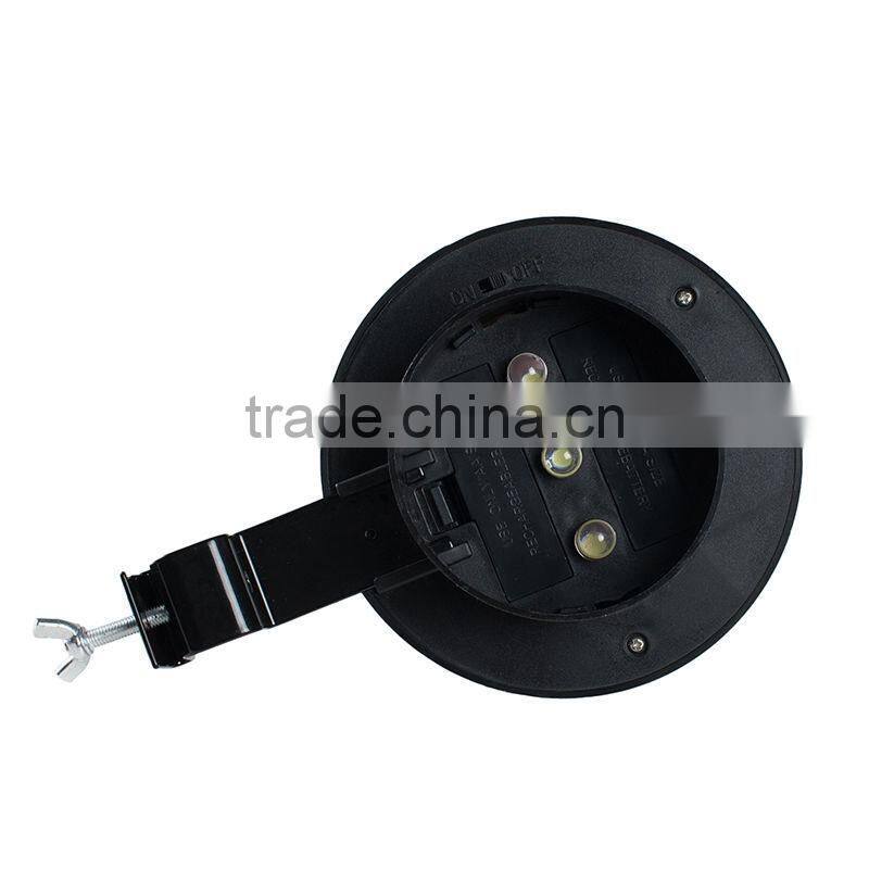 Solar Power Led Path Mount Fence Lamp Outdoor Garden Wall Landscape Light Black