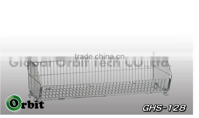 Metal Foldable Stackable Container Storage Cage Wire Mesh Basket