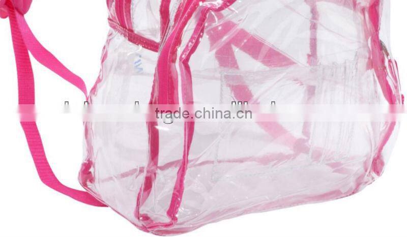 Fashion Girls Clear PVC Backpack