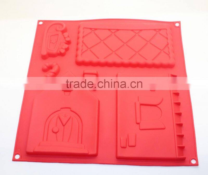 Traditional big size bakeware cake pan silicone cake mold