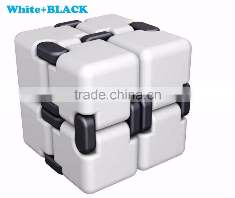 2017 Stress relief aluminum infinity cube desk mini magic fidget cube