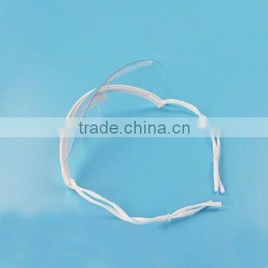 High quality white holder anti saliva food hygiene clear plastic transparent face mask for food service