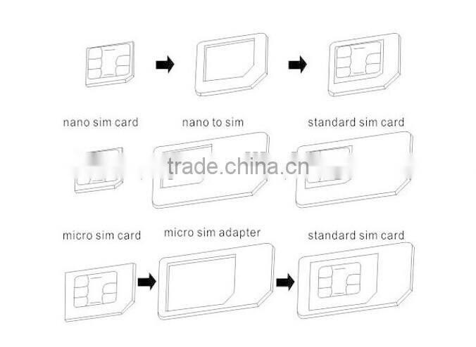 Best selling 4 in 1 Nano Sim Card Adapters / Standard Sim Card SIM Card & Tools For Iphone 4 / 4S/ 5 / 6 /6S