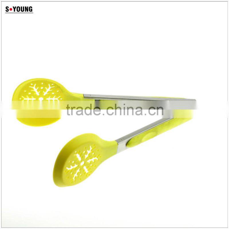 35008 Start shape Nylon Kitchen Tongs BBQ Cooking Food salad Tongs