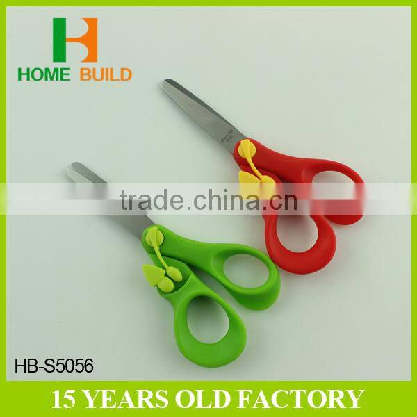 Factory price HB-S5056 5'' Stainless Steel Student Scissors with safety Lock