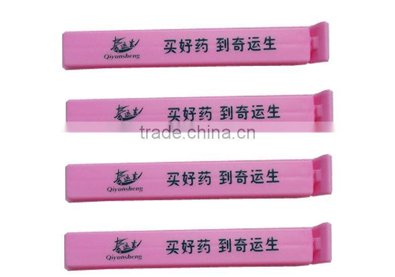 Custom food bag seal clip Plastic seal clip with LOGO