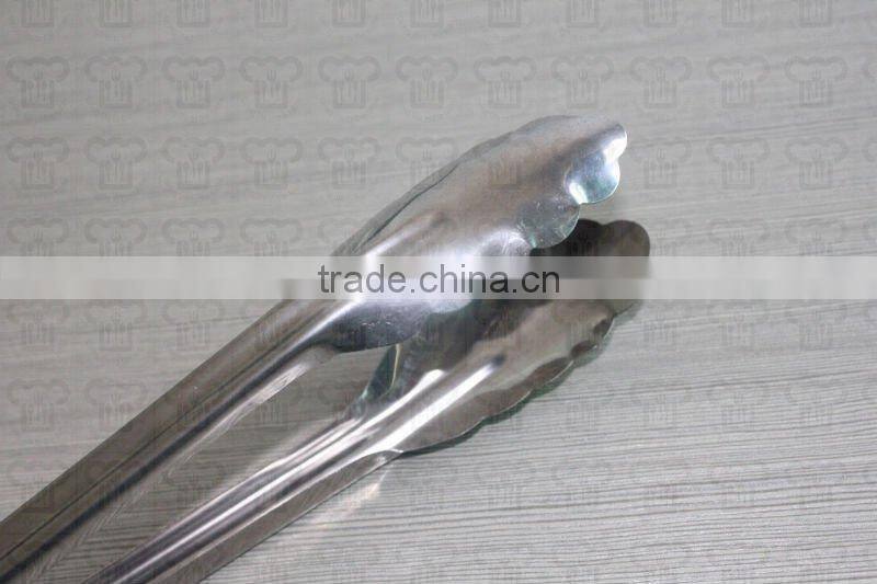 Stainless steel food tongs w/different sizes