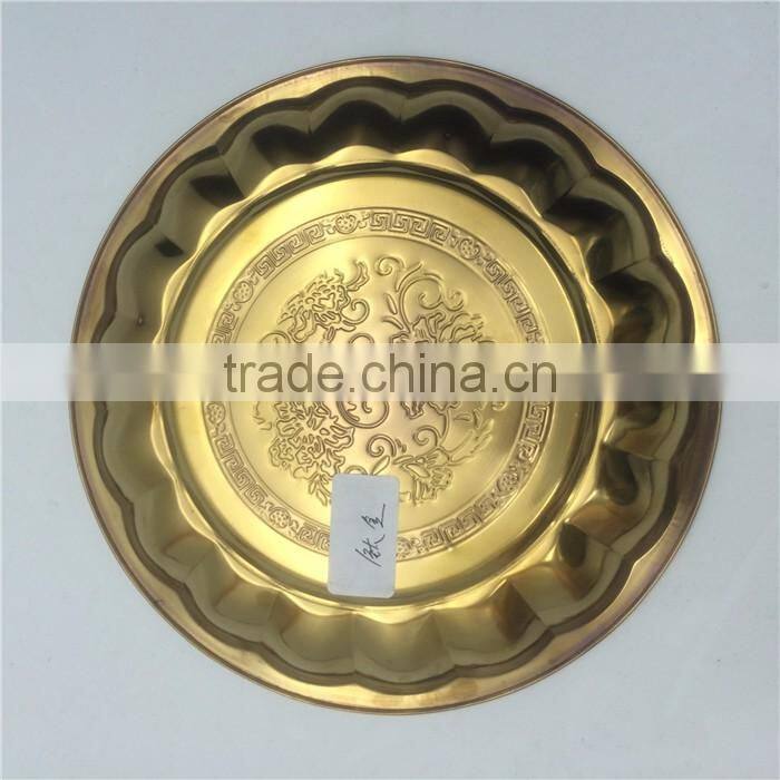 Hot sale high quality decorative stainless steel tray for wedding