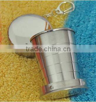 Six-layer Stainless Steel Flexible Folding Portable Cups or Travelling Cups