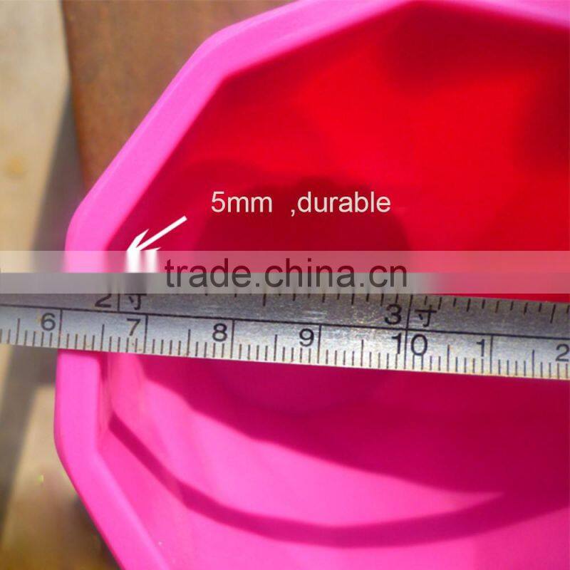 thicken round plastic fancy flower pot