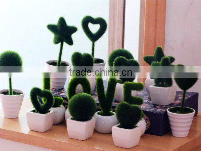 valentine day gifts birthday present flocking lovely tree artifical flowers for sweetheart