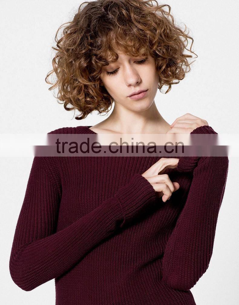 2017 newest fashion knitted sweater women knitted pullover cashmere sweater