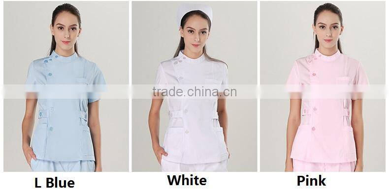 Nurse short sleeve wear dental and oral doctor apparel summer medical uniform scrubs suits