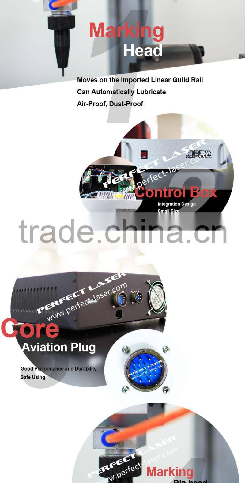 Hot Sale Dot Peen Pneumatic Marking Machine with Lowest Price from Perfect Laser