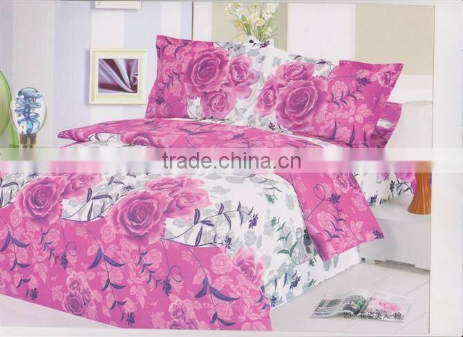 100%polyester digital printed leopard embroidery diamond velvet bedding set