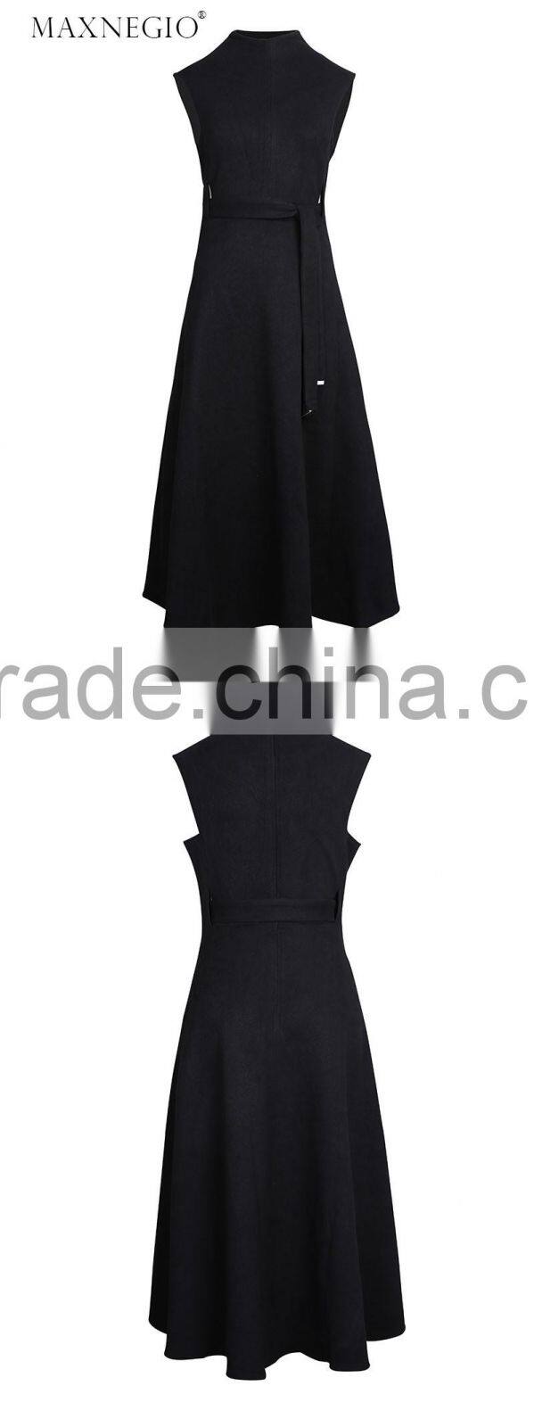 Maxnegio ladies smart casual dress gaungzhou clothing manufacturer for ladies
