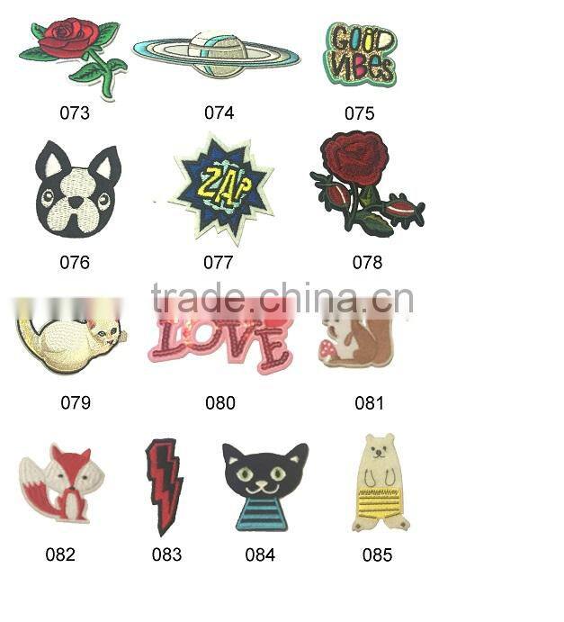 2017Customized Embroidery Patch, virious Embroidered Logo Patch iron on