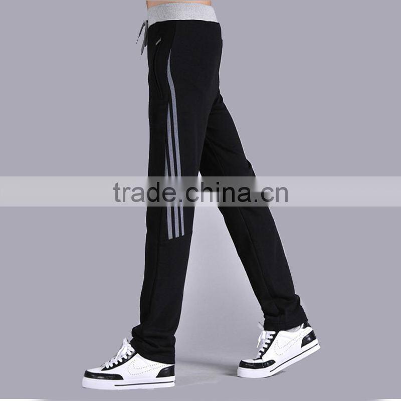 Men casual pants breathable sport pants custom 100%cotton gym pants wholesale cheap