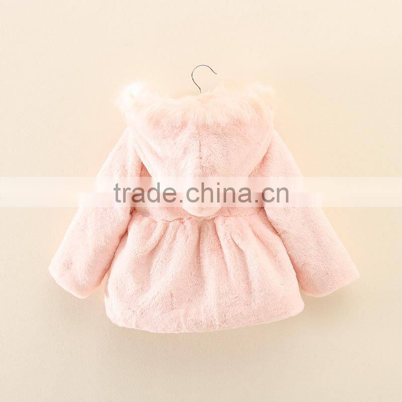 kids girls solid color high fashion faux fur coats,fashion fancy fur hood girls winter coats