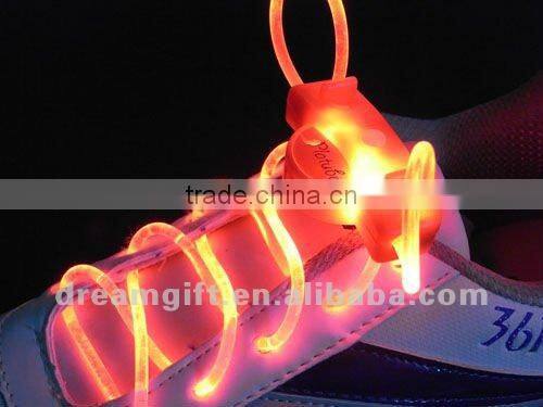 2015 flashing LED shoes laces light in the dark best saling outdoor products (Battery included) cheap price factory price