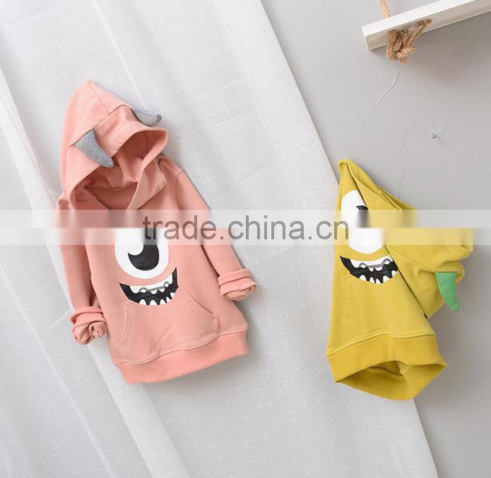 YE5216 Autumn 2017 children clothing cotton long-sleeved children hooded coat