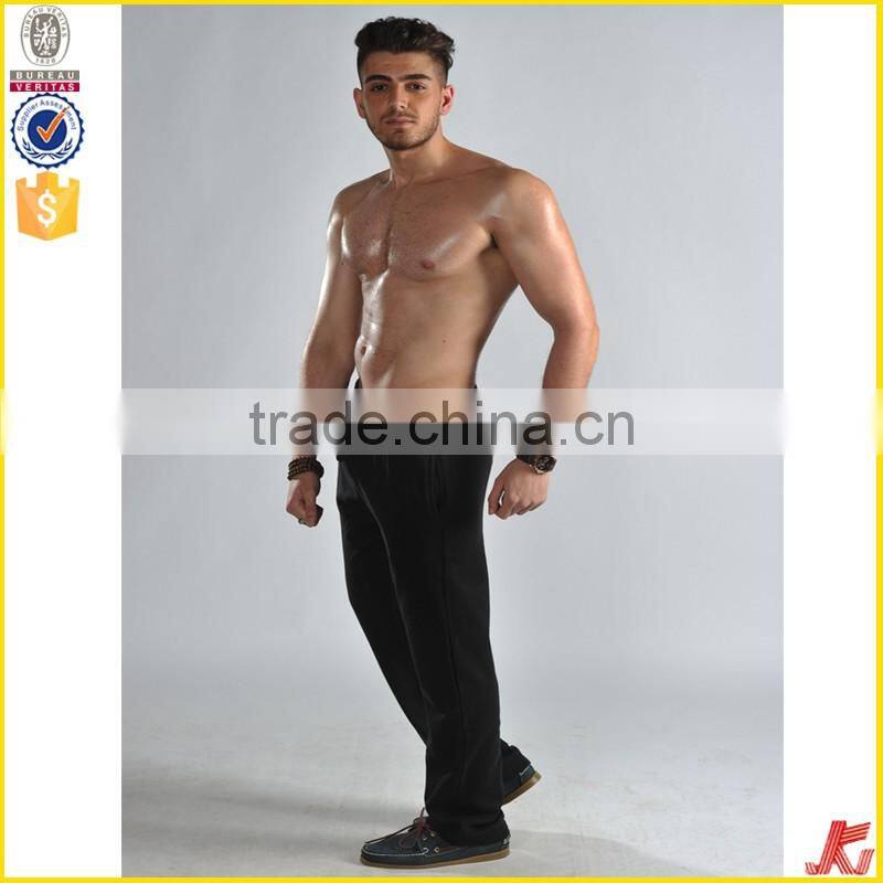 OEM knitted cheap black pants for men