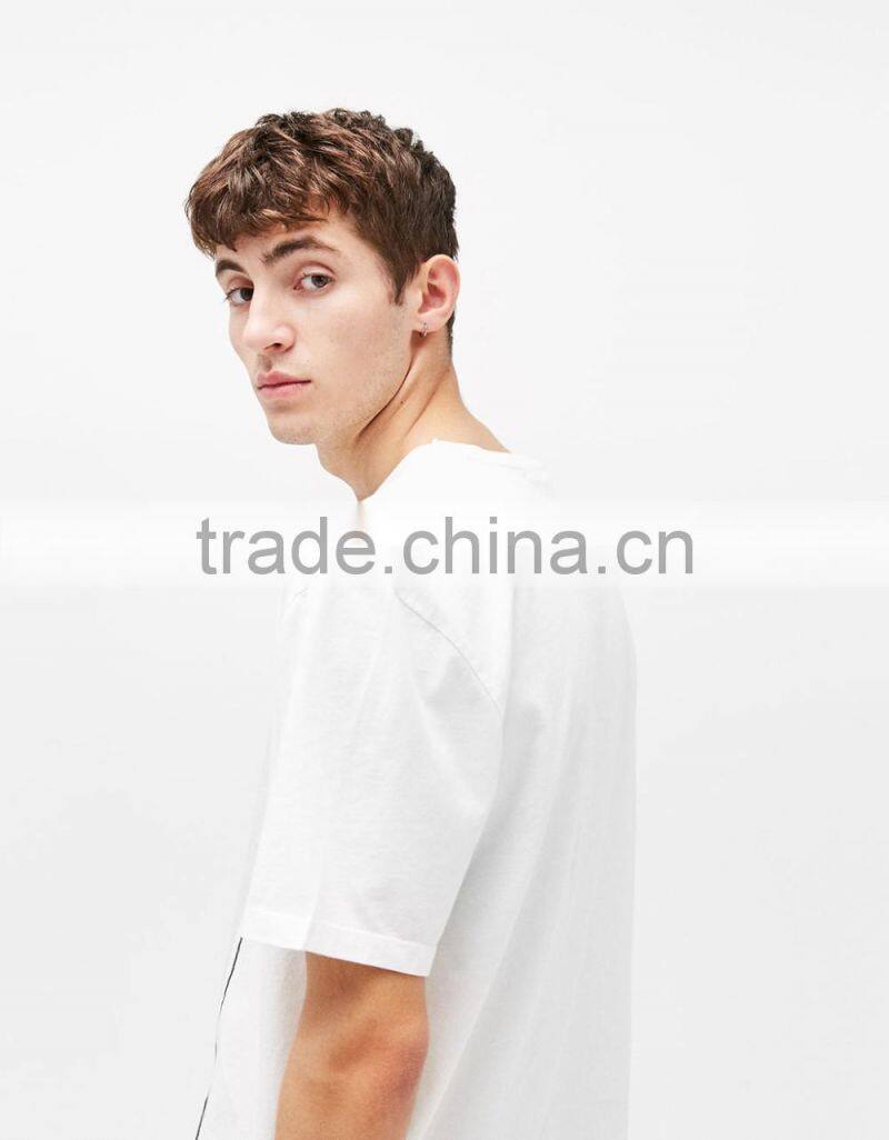 2017 new design mens fashion 100 cotton sports t shirt with printing