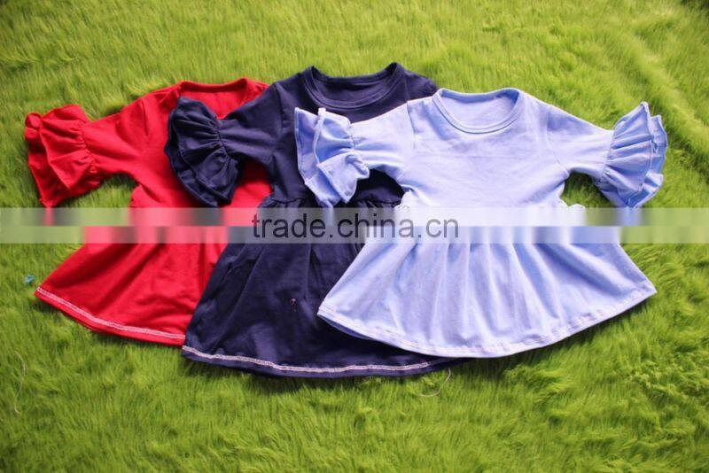 baby girl 3/4 sleeves shirts top fashion girl t shirt 100% knit cotton t-shirt girl