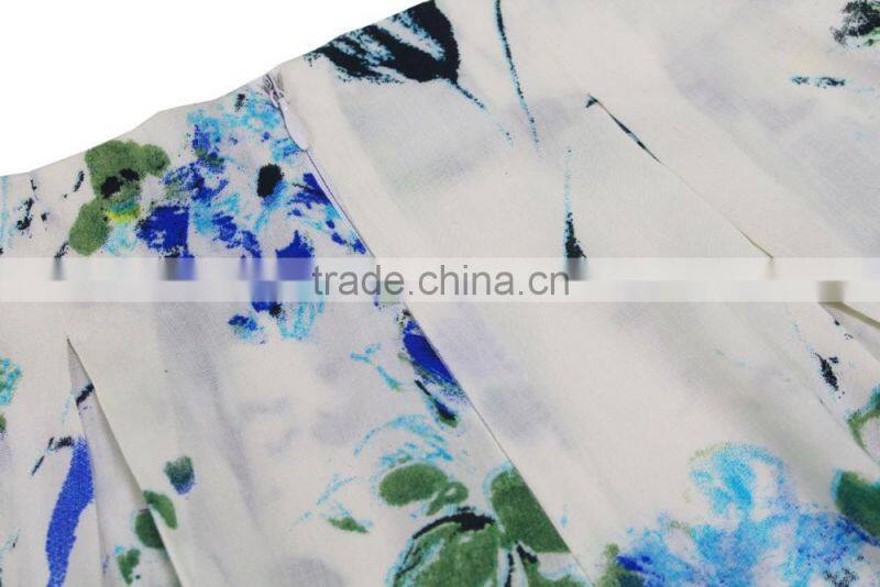 Fashion short pants bottom women's trouser young girl floral shorts for sale